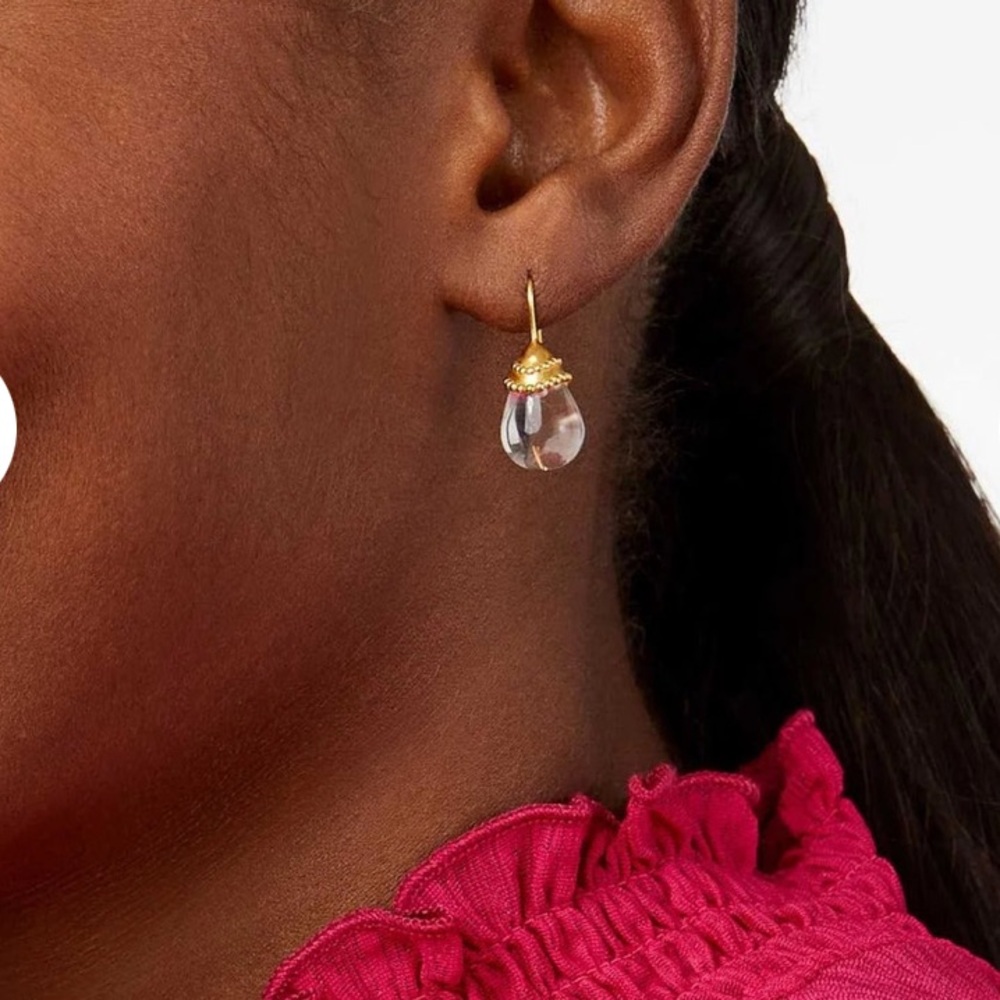 Julie Vos Gold and Pink Earrings - Picture 2 of 5